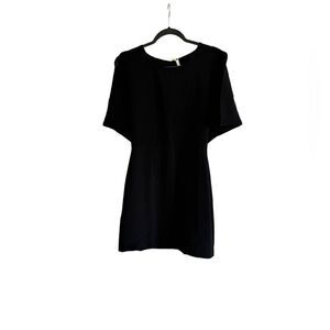 NWT BCBGeneration Black Flare Sleeve Sage Mini Dress Open Back Dress size 4